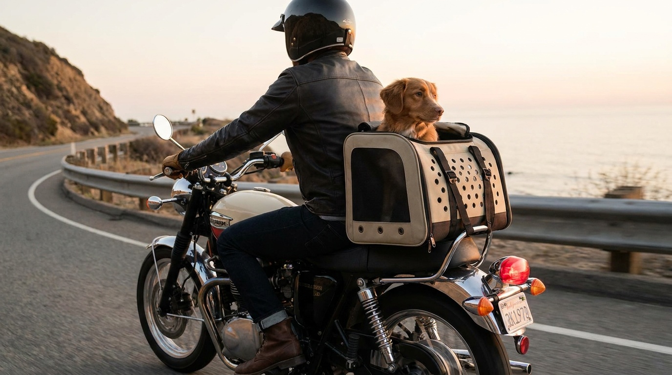 Comment transporter un chien en moto en toute sécurité