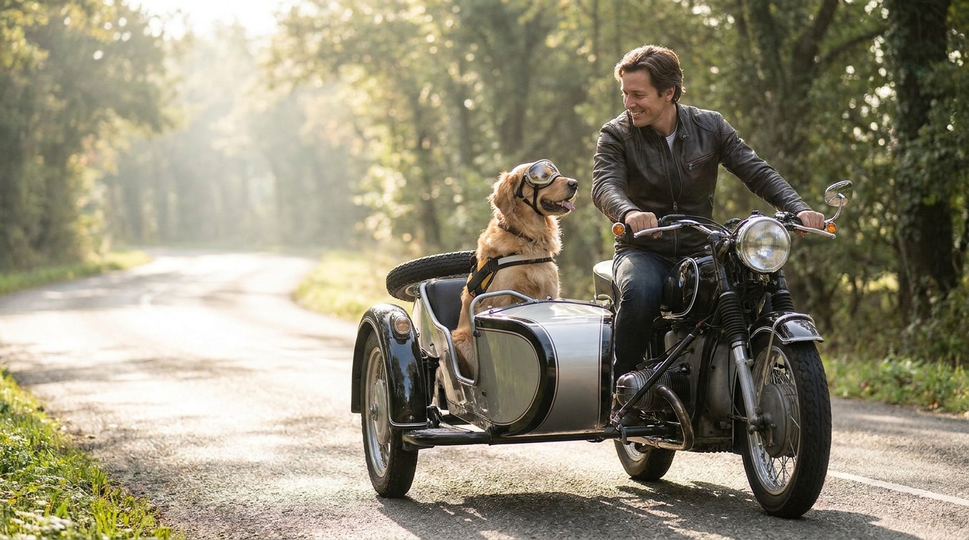 Chien sur moto : Guide complet pour un transport sécurisé et adapté